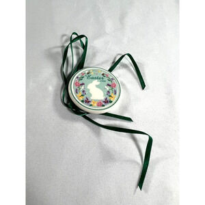 1998 Longaberger Easter Bunny Flowers Spring Ceramic Tie-On #34100 Vintage